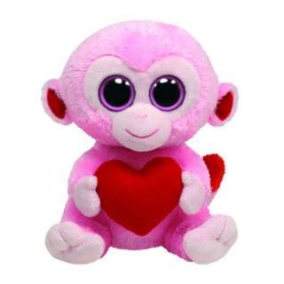 Ty Beanie Boos Affe Julep mit Herz pink Plüschtier  