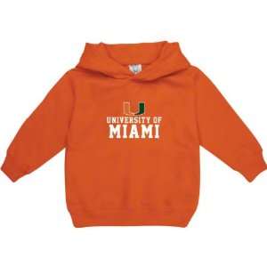  Miami Hurricanes Orange Toddler/Kids Formal Hooded 