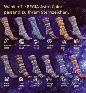 Regia ASTRO Color Sternzeichen Stier Sockenwolle Strumpfwolle Wolle 