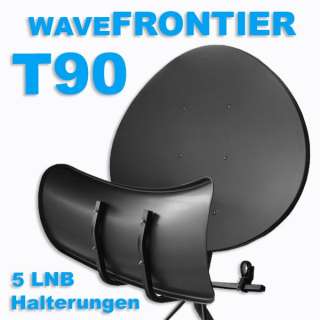 1x Antenne Wave T90 Toroidal, 5 LNB Halterungen Einzelnverpackt 