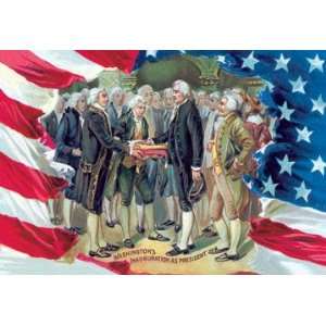   Inauguration as President 28x42 Giclee on Canvas