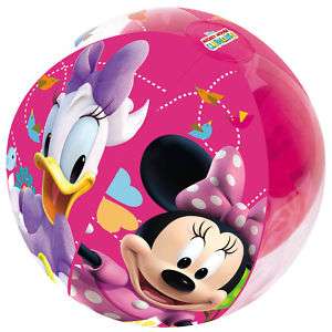   Strandball aufblasbar Wasserball Rosa Ball Minnie Mouse Disney  