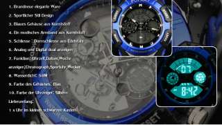 Herren Digital Analog Armband Uhr Sportuhr  