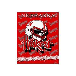  Nebraska Cornhuskers NCAA 48x60 Triple Woven Throw Blanket 
