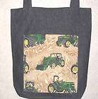 Handmade John Deere Fabric Cosmetic Bag  