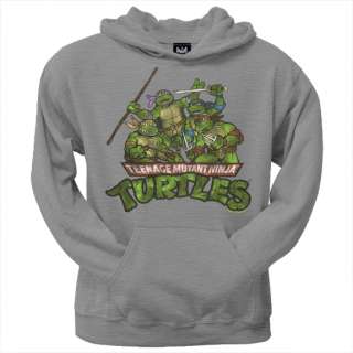 Teenage Mutant Ninja Turtles   Distressed Logo Zip Hoodie  