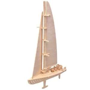  Sail Boat 3d Wooden Puzzle Toys & Games