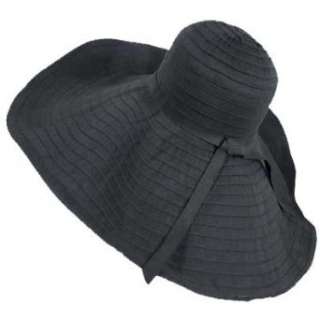  Ultra Wide Black 8 Shapeable Brim Pack Able Floppy Hat Clothing