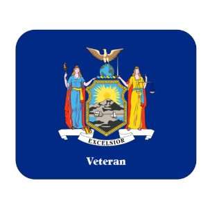  US State Flag   Veteran, New York (NY) Mouse Pad 