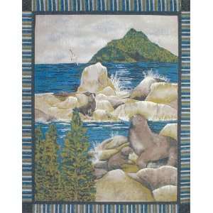  Fleece Throw Sealion Fabric By The Each Arts, Crafts 