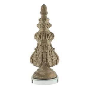  Lier Architectural Carved Wood Fragment Spire on Stand 