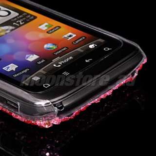 BLING RHINESTONE CASE COVER FOR HTC WILDFIRE S 2 G13 46  