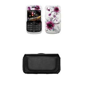 Blackberry Curve 8520 / 8530 Premium White with Purple Hawaii 