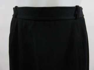 NORMAN TODD Black Wool Straight Skirt Sz 11 / 12  