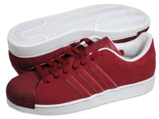 Adidas Men Superstar II Red/White Athletic Shoes  
