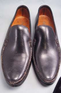   For Thom Mcan Black Leather Loafers 8.5 Mens Dress Shoes  