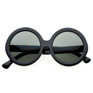 Super Oversize Large Round Circle Sunglasses Black 8045  