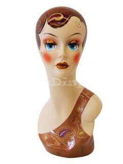 Mannequin Head Bust Wig Hat Jewelry Display #VF003  