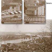 Marietta Ohio OH large photo of entire city, about 1900  