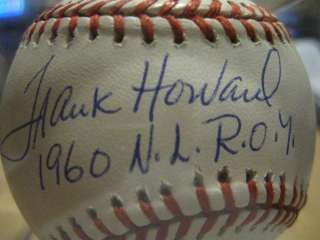 Frank Howard Tigers AUTOGRAPH Dodgers Senators BASEBALL SIGNED  