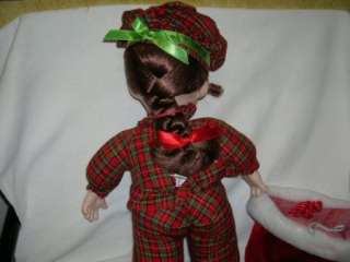 PRECIOUS MOMENTS DOLL CHRISTMAS STOCKING DOLL #4 NOEL LIMITED EDITION 