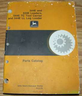John Deere 544E 624E Loader TC LL Parts Catalog Manual  