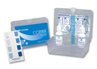 simple color chart kit for measuring Copper from 0.05 to 1.0 ppm 