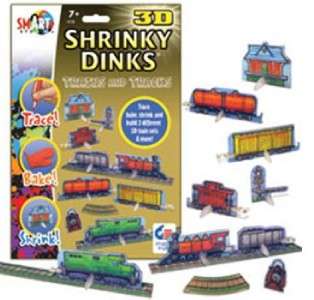 3D Train & Tracks Shrinky Dinks 3 D New in Package  