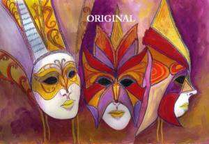 Carnival Masks Cross Stitch Pattern TBB  