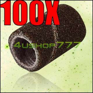 100x 180# Sanding Bands Drill Machine Nail Art Pedicure  