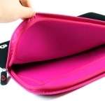 Kroo Black/Pink Glove 2 Series Sleeve for Most 12 Netbooks 