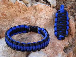 PARACORD BRACELET with MATCHING 3KEY CHAIN  