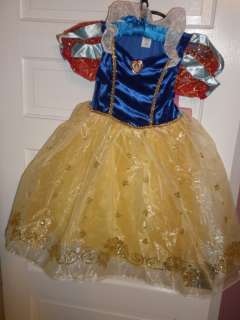 Disney Parks Authentic Snow White Costume GIRLS MEDIUM 7/8 NEW  