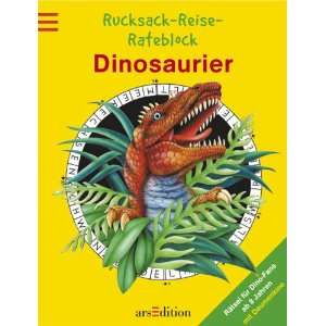 Rucksack Reise Rateblock Dinosaurier. Rätsel für Dino Fans, mit 