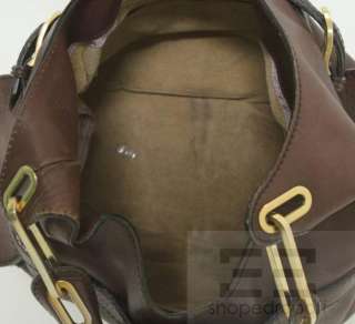 Jimmy Choo Dark Brown Leather Talia Hobo Bag  