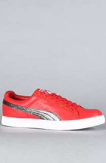 Puma The Puma Clyde X UNDFTD Snakeskin Sneaker in Ribbon Red 