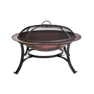 CobraCo Round Cast Iron Copper Finish Fire Pit FB6132 at The Home 