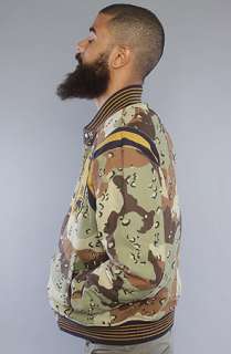 10 Deep The Division Baseball Jacket in Chips Camo  Karmaloop 