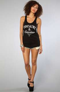 Crooks and Castles The Hi Luxury Loose Racerback Tank in Black 