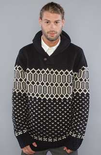 WeSC The Finley Sweater in Dark Navy  Karmaloop   Global Concrete 