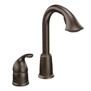MOEN Camerist Bar Faucet with Pullout Spout in Oil Rubbed Bronze 