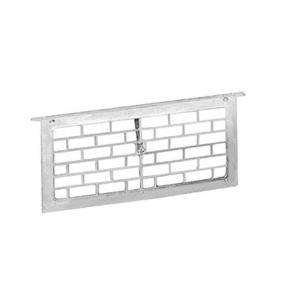 Master Flow 16 in. x 8 in. Aluminum Grill Foundation Vent in Mill LW1 