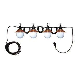   Decorator Light string with Bronze Shade PL 04 BB IN 
