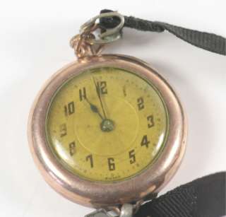 Antique Ladies 1930 1940s Wrist Watch w/ Ribbon Band S.W.C.CO 5 
