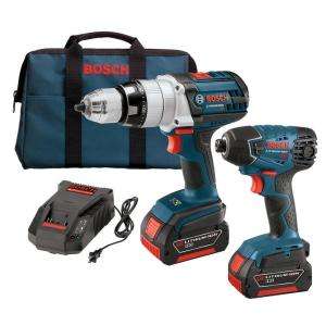 Bosch 18 Volt Lithium Ion 2 Tool Combo Kit CLPK221 181 at The Home 