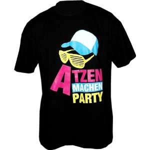 Atzen machen Party Design2 T Shirt Schwarz Gr.L  Sport 