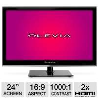 Olevia VLE 24FDVLDR 24 Class LED HDTV   1080p, 1920 x 1080, 169 