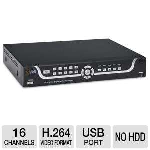 See QS206 16 CH Network DVR   H.264 Compression, USB, VGA, BNC at 