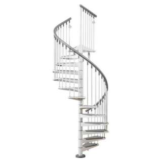 Arke Eureka 5 Ft. 3 In. White Spiral Stair Kit K21007 at The Home 