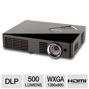  PLED W500 WXGA Widescreen Portable LED Projector   500 ANSI Lumens 